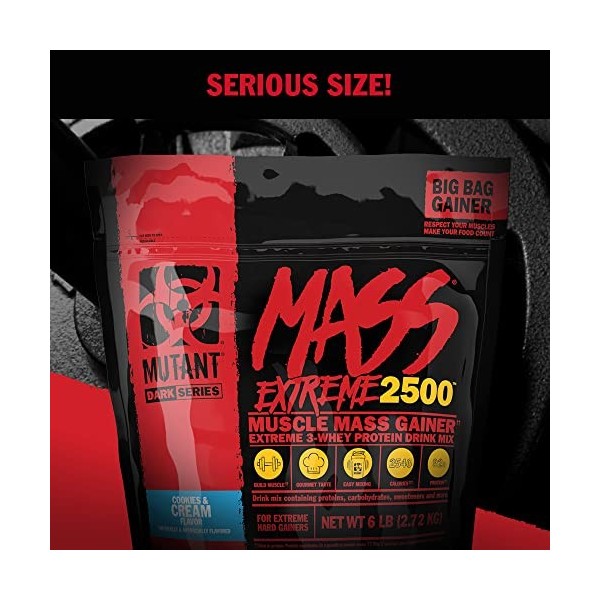 Mutant Mass Extreme 2500, Vanilla Ice Cream - 5450g