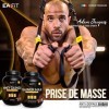 Eafit Gainer Max 1,1 kg - Chocolat Noisette - Noir - Format Eco 6 Pots 6,6 kg - Protéine - 108 portions - Certifié anti-dopag