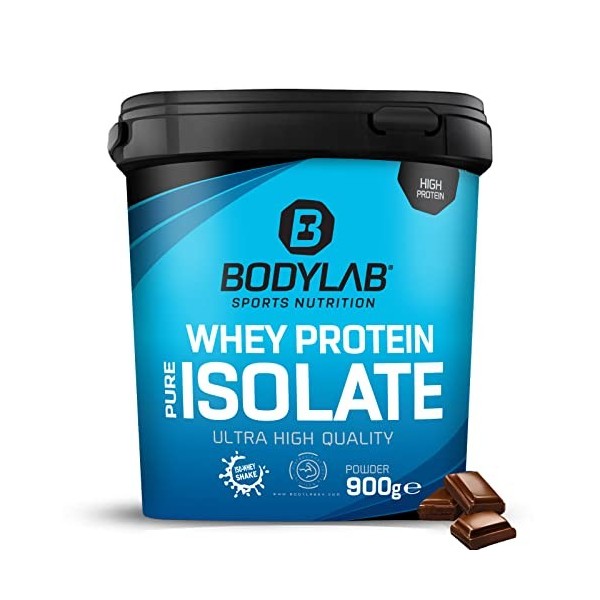 Isolat de protéine de lactosérum de Bodylab24 2 kg | Poudre protéinée 100% isolat de lactosérum | Développement musculaire | ...