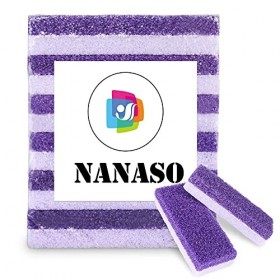 Lot de 6 pierres ponces 2 en 1 pour pieds et callosités, gommage pour peaux dures, ponce pour pieds, talons, mains et corps 