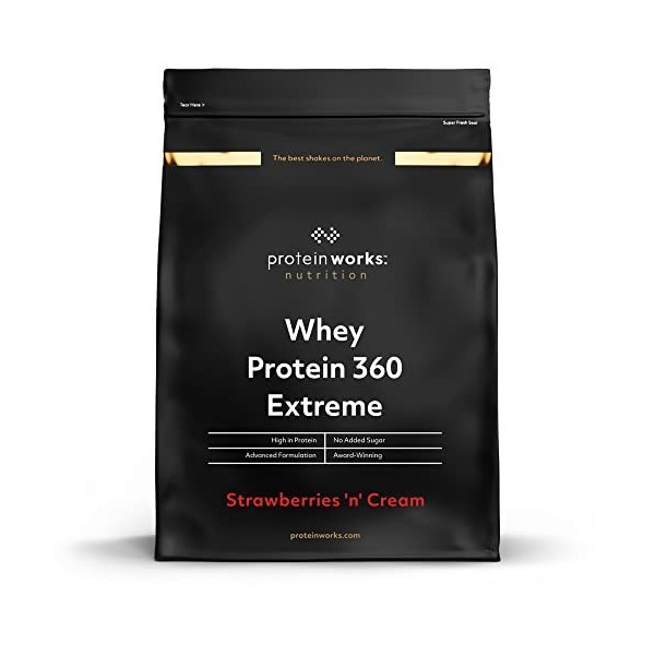 Protein Works - Protéine Whey 360 Extrême | Premium Whey Shake | Apport protéinés | Protéines haut de gamme | 68 Servings | F