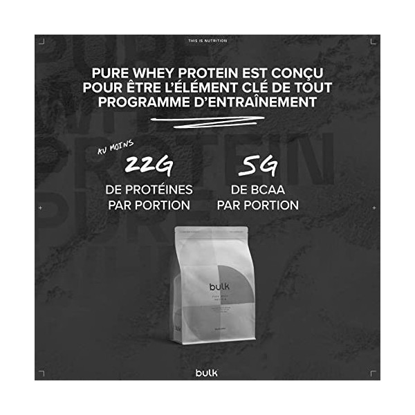 Bulk Protéine Whey en Poudre, Tiramisu, 1 kg