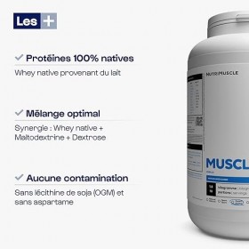Musclemasse - Hard Gainer | Whey protéine - Maltodextrine - Dextroxe | Prise de masse & Musculation | Nutrimuscle | 1.8 Kg Va