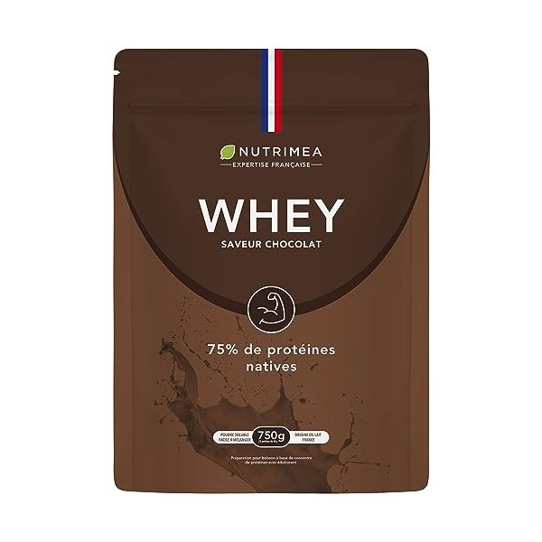 Whey Protein Native - Lait Français de Vaches Nourries à lHerbe - Saveur Vanille - Prise de Muscle, Performance & Récupérati