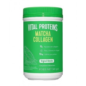 Vital Proteins Matcha Collagen - Peptides de collagène - Thé Matcha - Antioxydant - Beauté de la Peau, Cheveux et Ongles - Bo
