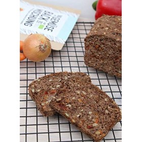 VEGANE BACKMISCHUNG mit Gemüse – Bio, lower-carb* Brot-Alternative, viel Pflanzen-Protein, ballaststoffreich, ohne Getreide, 
