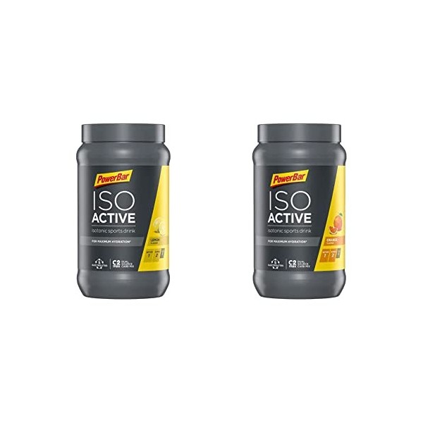 Powerbar Isoactive 600g Lemon & Powerbar Isoactive 600g Orange