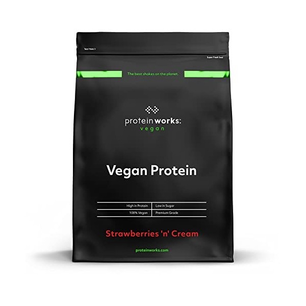 Protein Works - Protéine Végane | 25g de protéines végétales | Qualité première | Shake de protéines végétales | 16 Servings 