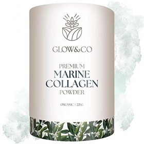 Glow&Co Premium Marine Collagen Peptide granulés poudre fine plus 10g de protéines de haute qualité et 18+ acides aminés de p