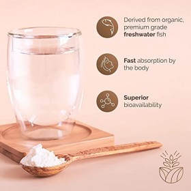 Glow&Co Premium Marine Collagen Peptide granulés poudre fine plus 10g de protéines de haute qualité et 18+ acides aminés de p