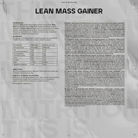 Bulk Gainer Masse Sèche, Poudre de Protéine, Fraise 2,5 kg