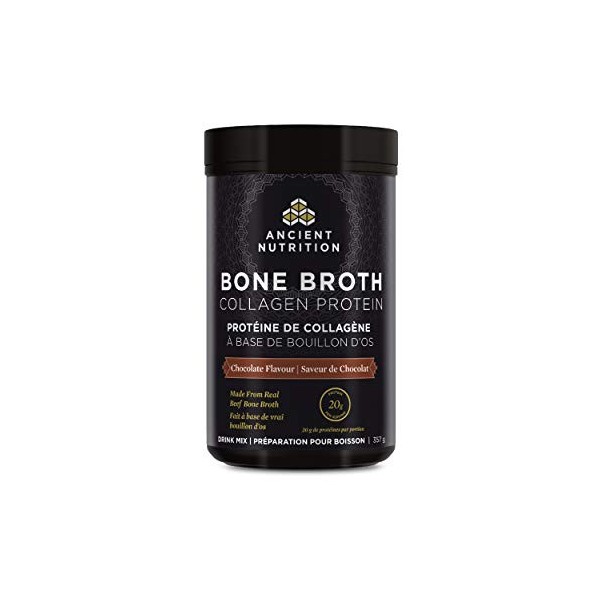 ANCIENT NUTRITION Bone Broth Collagen Protein - Choc 357g