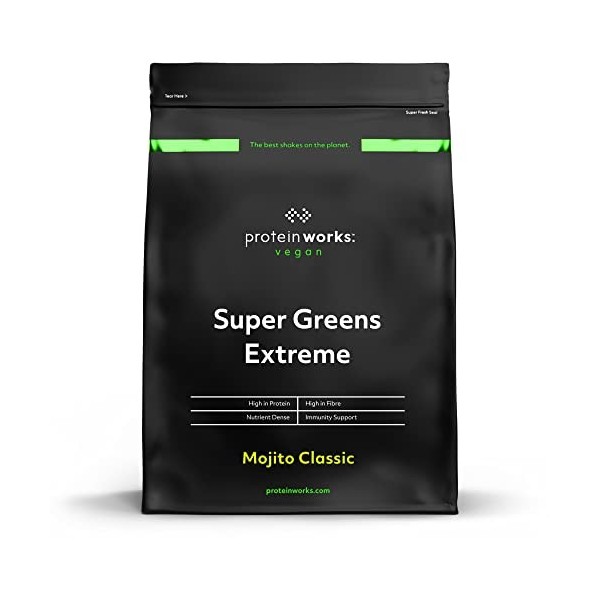 Super Greens Extreme Powder | Mandarine Orange | 20 légumes verts différents | Aide à protéger votre système immunitaire | Pr
