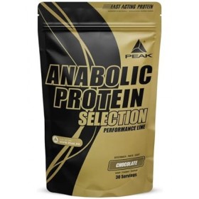 PEAK Anabolic Protein Selection - 900g Goût Chocolate I Protéine multi-composants I ajouté L-leucine I renforcement musculair