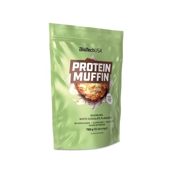 BioTechUSA Protein Muffin, Mélange à pâtisserie Protein Muffin a avec de la protéine hydrolysée, de la protéine de lactosérum