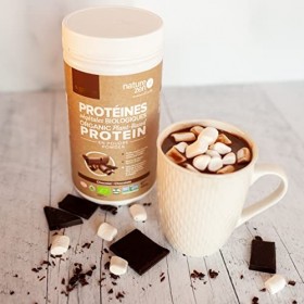 Protéines végétales biologique en poudre de Nature Zen, Cacao, Vegan protein shake, Protéine de riz bio, de pois jaune bio et