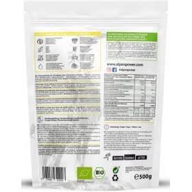 AlpenPower BIO poudre pour boisson Isotonique Citron 500g - Ingrédients 100% naturels - Sans additifs artificiels - Idéal pou