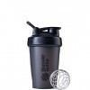 Blender Bottle Classic Loop - Protéine Shaker | Bouteille deau avec poignée de transport | 590 ml| full color noir