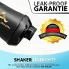 Protein Shaker Protein Shake Deluxe 800 ml - shaker protéiné étanche, sans BPA avec tamis et tartre pour les shakes crémeux d