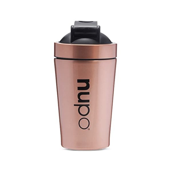 Nupo Métal Shaker - Shaker de protéines de qualité supérieure | 500 ml | Sans BPA | Fonction de mélange haut de gamme avec bo