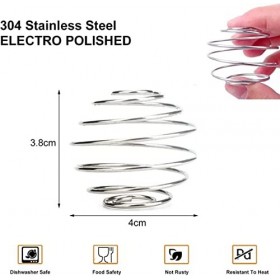 AOMiGT 4 Pièces Boule de mélangeur Inoxydable, Mélangeur de protéine dacier, Boule de Shaker pour mélange de protéines, Bois