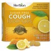 Herbion Naturals Pastilles contre la toux au miel et au citron sans sucre | Antitussif | Soulagement des maux de gorge | Paqu