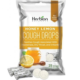 Herbion Naturals pastilles à larôme naturel de miel et de citron, complément alimentaire 25 pastilles