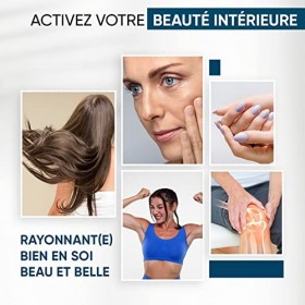 Collagène Marin Pur Type-1, 120 Gélules - 1170 mg, Hautement Biodisponible, Peptides de Collagène Marin Hydrolysé NatiCol Wei