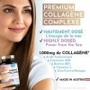 Premium Collagène Marin Complex 1000mg hautement dosé + Acide Hyaluronique - 120 Caps + Coenzyme Q10, Zinc, Cuivre, Manganèse
