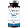 COLLAGÈNE MARIN Breveté + Vit C | Dosage Fort 1800 mg en 3 Comprimés | 90 Comprimés | Peptides de Collagène Purs | Articulati