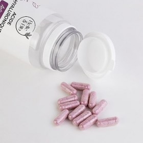 PEAU MATURE & HYDRATATION - Acide Hyaluronique - Associè avec Collagène + Vitamine C + Vitamine E- 90 gélules - Cure 3 mois -