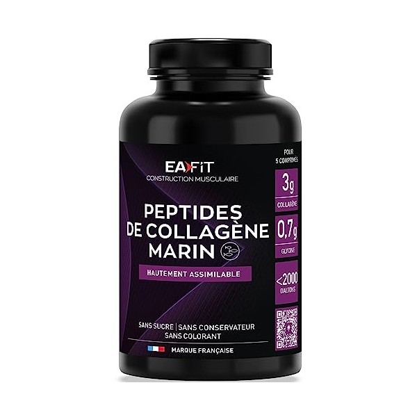 EAFIT | Peptides de Collagène | Bien-être Musculaire et Articulaire | Collagène Marin | Glycine | Sans sucre, Sans conservate