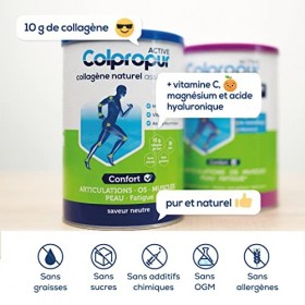 Collagène hydrolysé en poudre | 30 jours | Exercice physique, Muscles et Articulations | Vitamine C, Acide hyaluronique, Magn