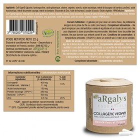 COLLAGENE + Acide hyaluronique 100% Végétal | Vitamine C Naturelle & Extraits de Plantes | Hydratation de la Peau + Protège O