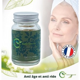 Collagène marin 1800 mg & élastine Fabriqués en FRANCE - Peptides hydrolysés type 1-Pure & naturel-Anti âge & Puissant hydrat