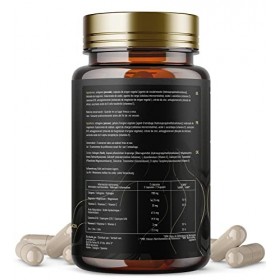 Collagène Marin et Acide Hyaluronique | Collagène Hydrolysé enrichi en Magnésium + Vitamines C, E + Zinc + Coenzyme Q10 | 60 