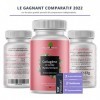 Acide hyaluronique et collagène à haute dose | 90 capsules avec 1120mg dhydrolysat de collagène et dacide hyaluronique par 