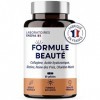 FORMULE BEAUTÉ | Complement Alimentaire Cheveux Peau & Ongles | Collagene Marin, Acide Hyaluronique, Biotine, Zinc, Selenium 