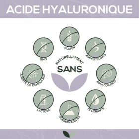 Acide hyaluronique 500 mg par gélule | 80 gélules | Hautement dosé 500-1500 kDa | Forme de faible poids moléculaire et de poi