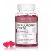 BIOCYTE Hyaluronic Forte Gummies - Complément Alimentaire Hydratant & Repulpant - A base dAcide Hyaluronique, Vitamine C et 