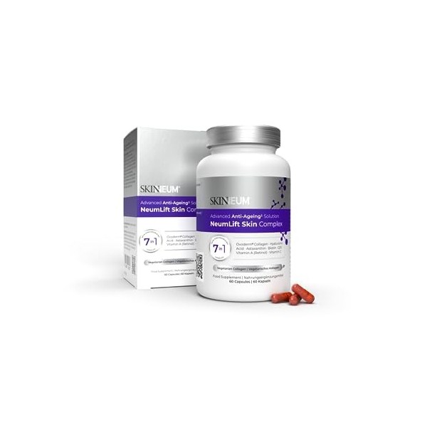 Complexe Anti Age + Collagène hydrolysé Ovoderm® 300mg Type I, V, X | avec Acide Hyaluronique 100 mg, Retinol Vitamin A , 