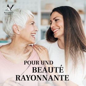 Balanced Vitality Acide Hyaluronique avec Zinc - 90 Capsules végétalien pour 3 mois - 500-700 kDa - 500mg Hyaluron - sans add