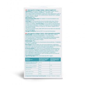 Naturagenpro Comprimés de peptides de collagène - 90 comprimés - 3000 mg - 30 jours - Collagène de type 1&3 - Avec vitamine C