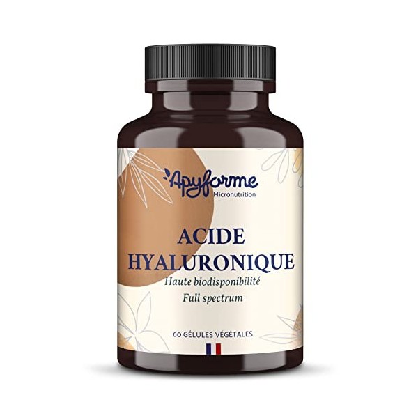 APYFORME - Acide Hyaluronique Haute Biodisponibilité - 60 Gélules - Fabriqué en France