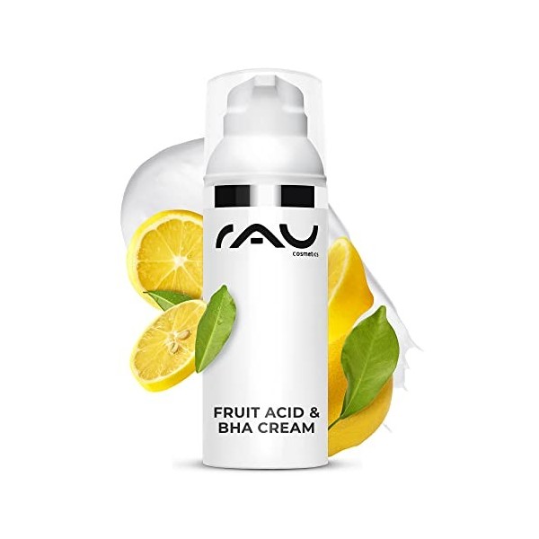 RAU Fruit Acid Cream 50 ml - avec acides de fruits, acides hyaluronique, vitamins & huiles végétales
