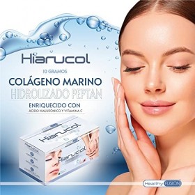 Peptan Collagène Marin Hydrolysé, Acide Hyaluronique et Vitamine C | 10g de collagène par dose quotidienne | Rajeunit et régé