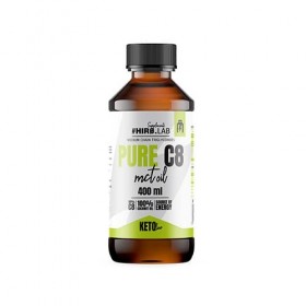  HIRO.LAB MCT Oil C8 KETO - 400ml - Sans huile de palme Naturellement 99% dhuile caprylique, Parfait pour Bulletproof Coffee