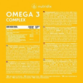 Oméga 3 2000 mg par dose - Acides Gras Essentiels DHA et EPA - Huile de Poisson Pure à Haute Concentration en Vitamine D et E