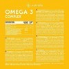 Oméga 3 2000 mg par dose - Acides Gras Essentiels DHA et EPA - Huile de Poisson Pure à Haute Concentration en Vitamine D et E