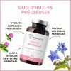 ONAGRE et BOURRACHE | Huiles BIO Première Pression à Froid | 120 Capsules de 500 mg | Hydratation de la Peau en Profondeur | 